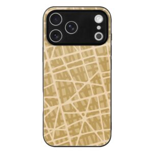 Coque iPhone 17 Pros — Marron Graphique SATINUXE