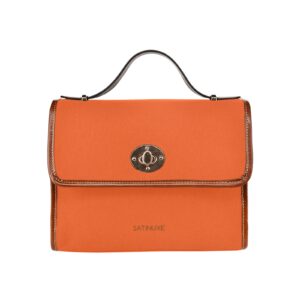 Sac à main Orange Lady Fatima – SATINUXE