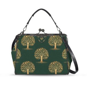 Sac à main Héritage Arbre de Vie Émeraude Édition Éternelle – SATINUXE