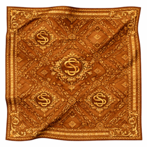 Foulard Caramel Signature – SATINUXE