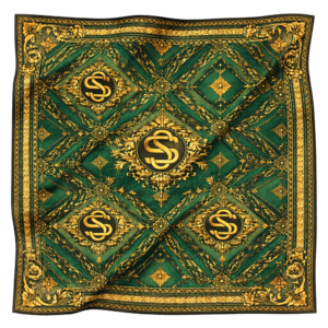 Foulard Émeraude Signature – SATINUXE