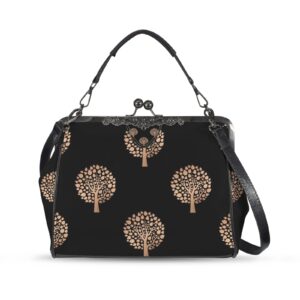 Sac à main Noir Héritage Arbre de Vie – Édition Éternelle – SATINUXE