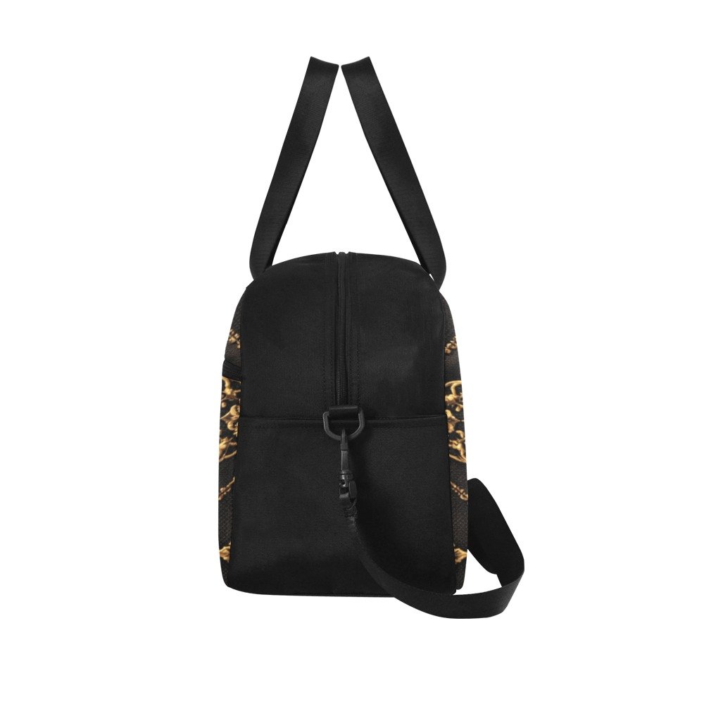 Sac de voyage fourre-tout et bandoulière Noir - SATINUXE – Image 4