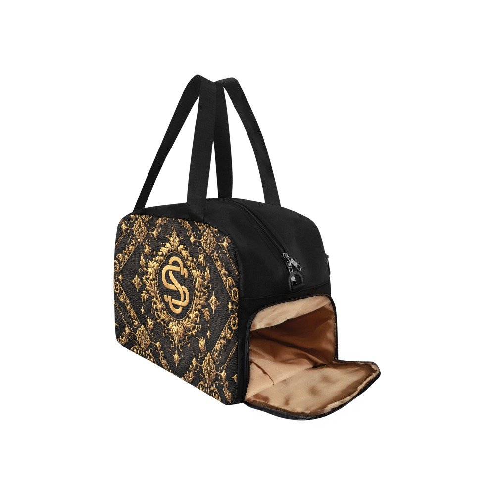 Sac de voyage fourre-tout et bandoulière Noir - SATINUXE – Image 3
