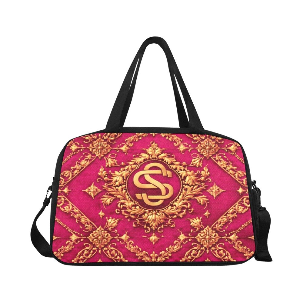 Sac de voyage fourre-tout et bandoulière - Rose - Satinuxe
