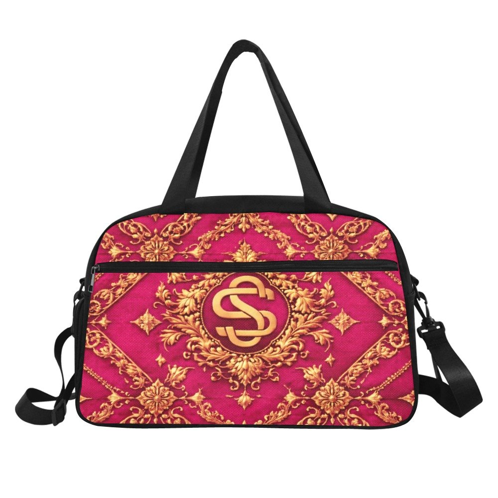 Sac de voyage fourre-tout et bandoulière - Rose - Satinuxe – Image 2